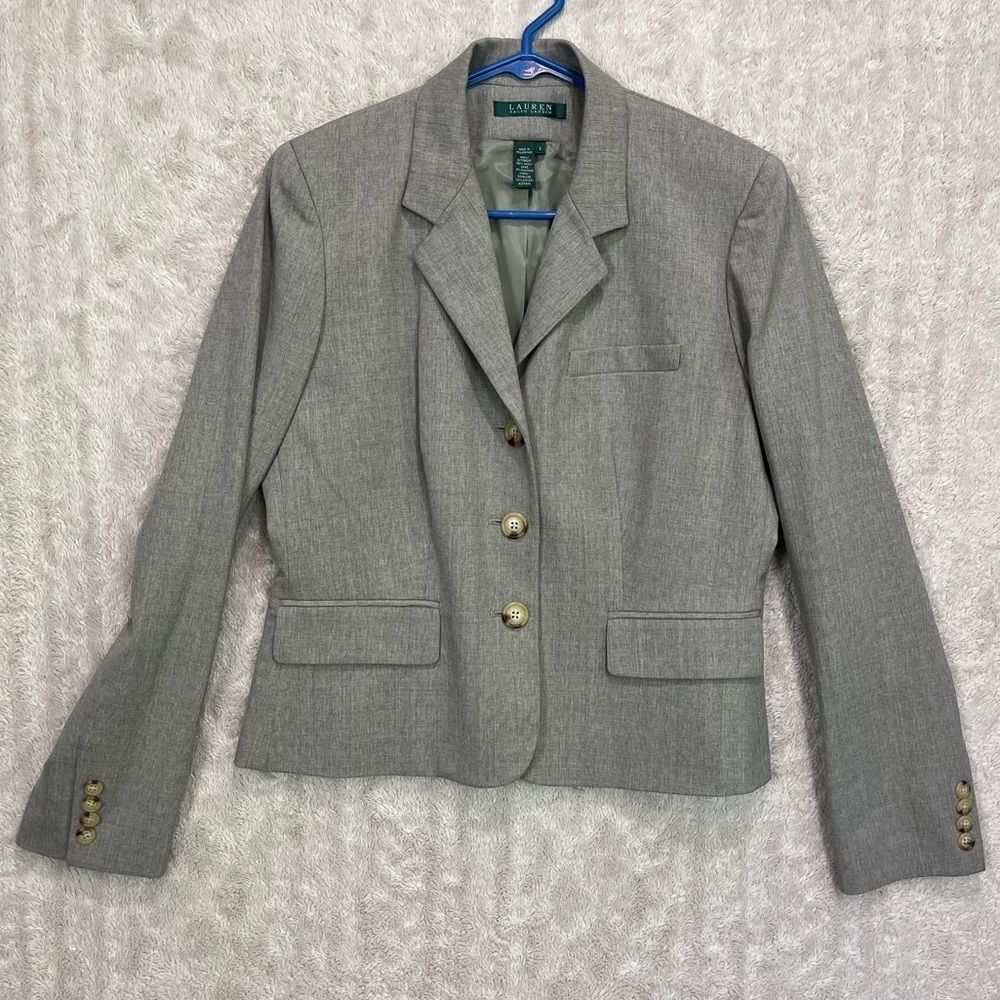 Lauren Ralph Lauren Gray Women's Blazer